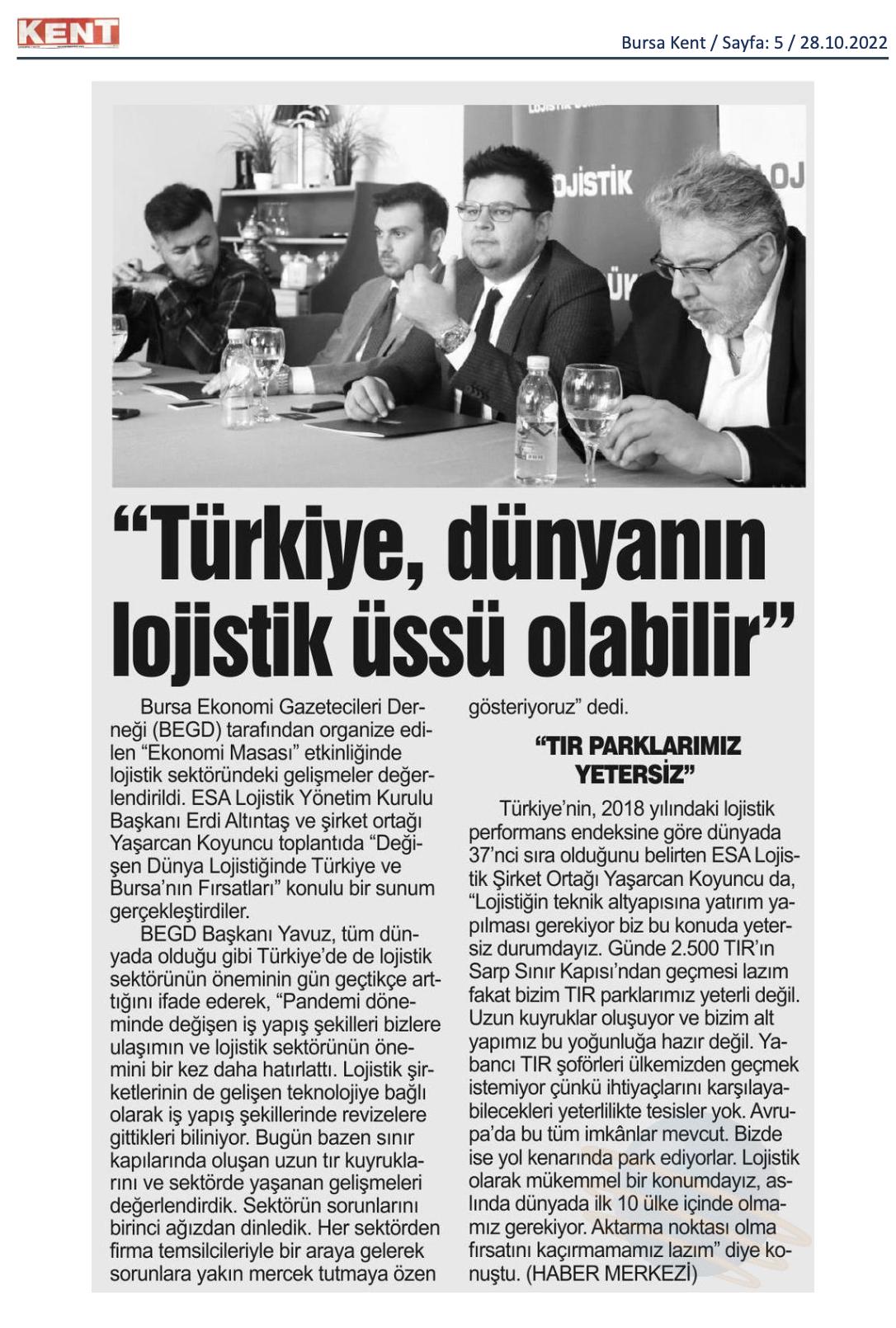 Türkiye Dünyanın Lojistik Üstü Olabilir